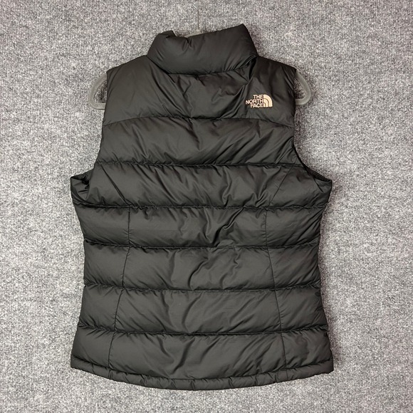 The‎ North Face 700 Fill Down Vest Womens Small Black Pink Lined Puffer - Picture 2 of 9